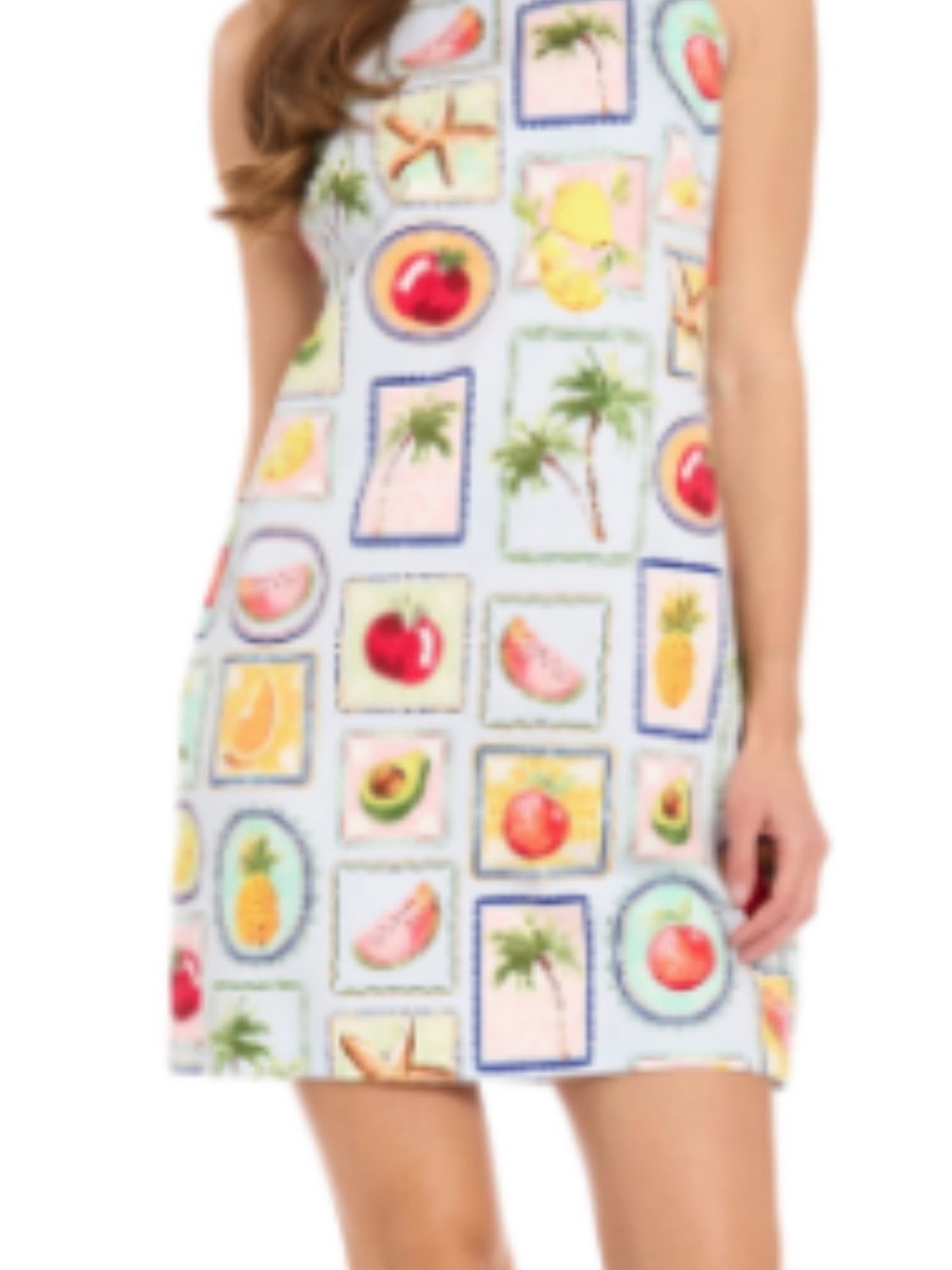 London Times Print Sateen Shift Dress